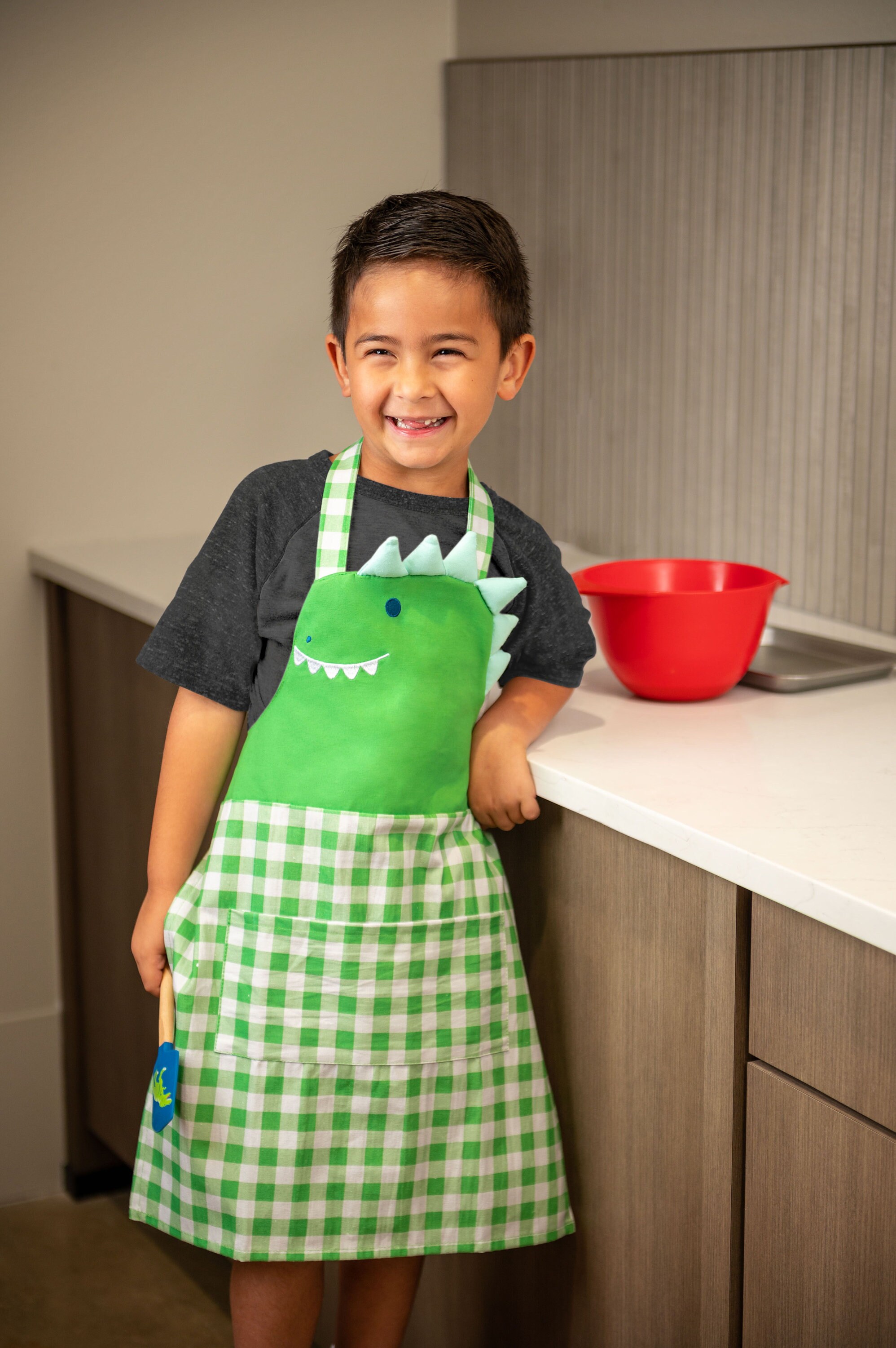 Set De 2 Delantales Infantiles De Dinosaurio Para Cocinar Y Pintar – Ideales Para Niños Y Niñas De 4 A 15 Años, Talla 45x56 Cm