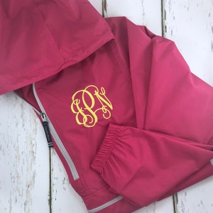 Charles River Monogram Rain Jacket, Monogrammed Pullover Rain Jacket, Charles River Pullover, Personalized Gifts for Her, Quarter Zip
