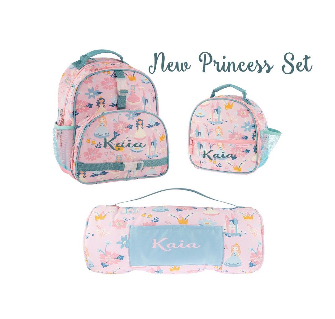 Personalized Floral Backpack, Lunchbox & Nap Mat Set - Monogrammed - Etsy