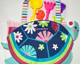 Personalized Kids Beach Tote Bag, Stephen Joseph, Sand Toys