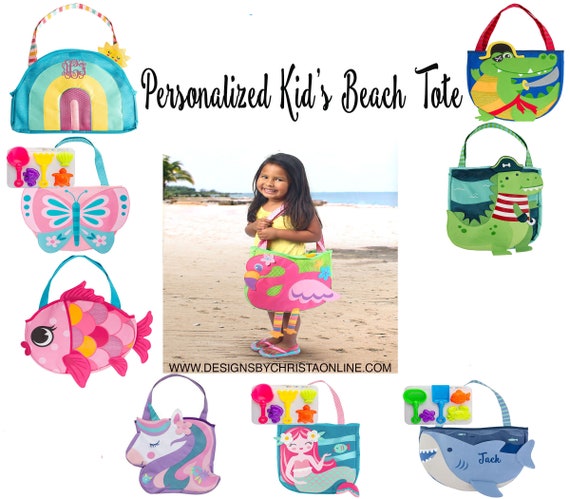 Kids Beach Bag Personalized Children's Beach Tote 