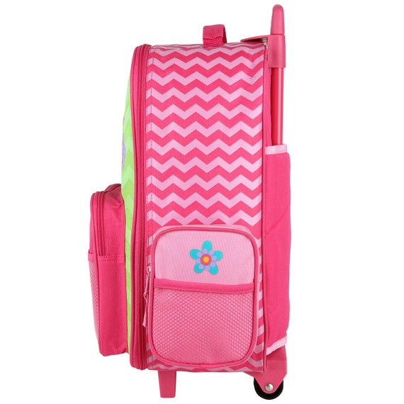 Under One Sky Pink & Purple Butterfly Roller Travel Bag