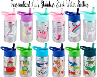 Personalized Water Bottle / Stephen Joseph / Kids Water Bottle / BPA Free Water Bottle / Stainless Steel Water bottle