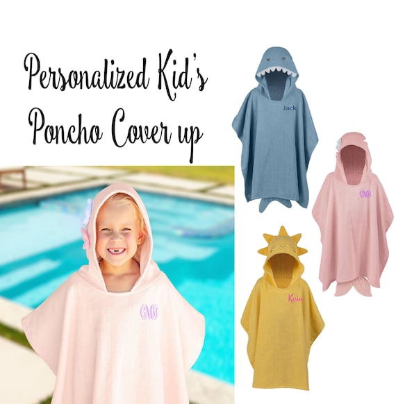 Monogrammed kids clearance beach towels