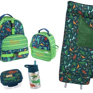 Personalized Backpack Set for boys,Dinosaur, Back to School,  Nap Mat, Monogrammed Backpack, Lunchbox Set, Dino Backpack, Dinosaur Backpack