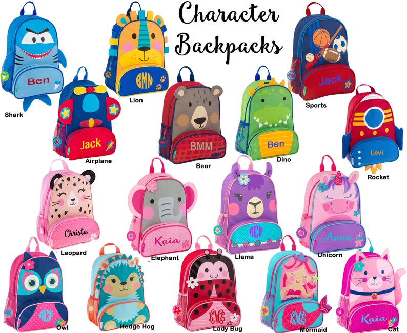 Backpack For Toddler / Personalized Preschool Backpack / Stephen Joseph / Monogrammed Backpack / little girls backpack / Preschool Backpack image 2