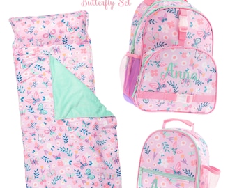 Personalized Back to School Set, Backpack, Lunchbox, Nap Mat, Water Bottle