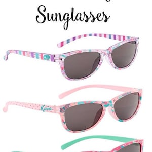 Personalizowane okulary przeciwsłoneczne dla dzieci / Okulary z monogramem dla dzieci / Personalizowane okulary / Odzież plażowa dla dzieci