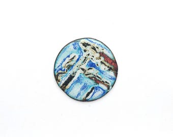 Broche de cobre esmaltado