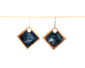 Pendientes de cobre esmaltado