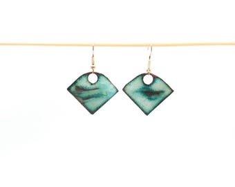 Pendientes de cobre esmaltado