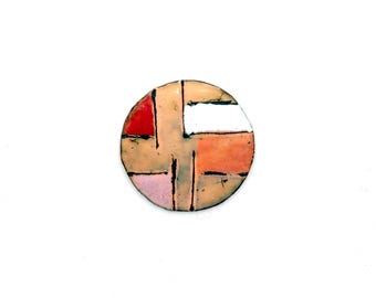 Broche de cobre esmaltado