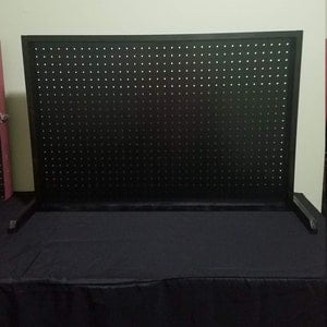 Single panel pegboard display