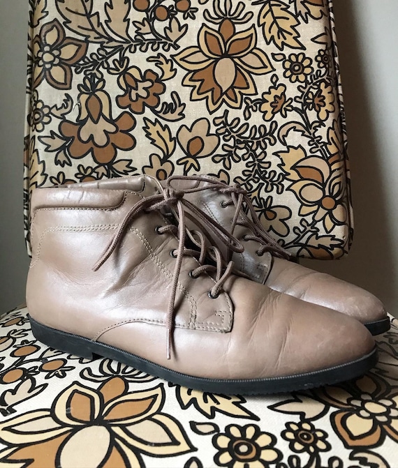 Vintage Danexx Booties Size 7.5 Retro Lace-up Ankl