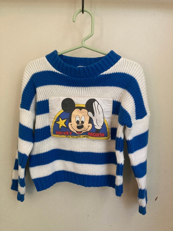 Vintage 80s Mickey Mouse Sweater Toddler Disney