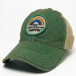 You Can't Steal My Happy Retro Rainbow Trucker Hat