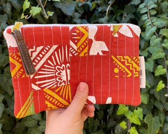 Quilted Linen Pouch