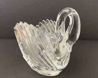 Vintage Gloria Vanderbilt Crystal Swan - ade in German - Tellafora Gift