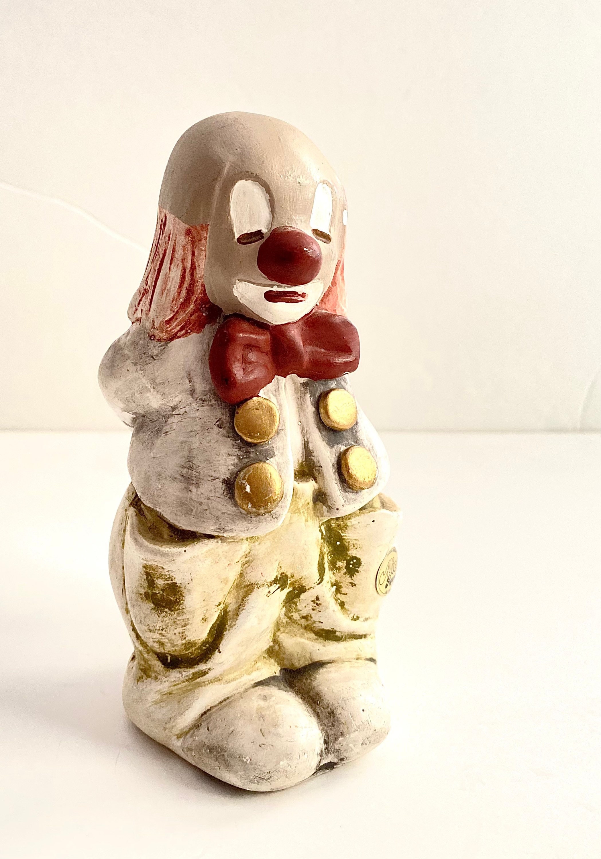 Figuren Shop Gmbh Figura Decorativa Lupo Busto Dipinto a Mano Lonely Hunter Scultura Animali 