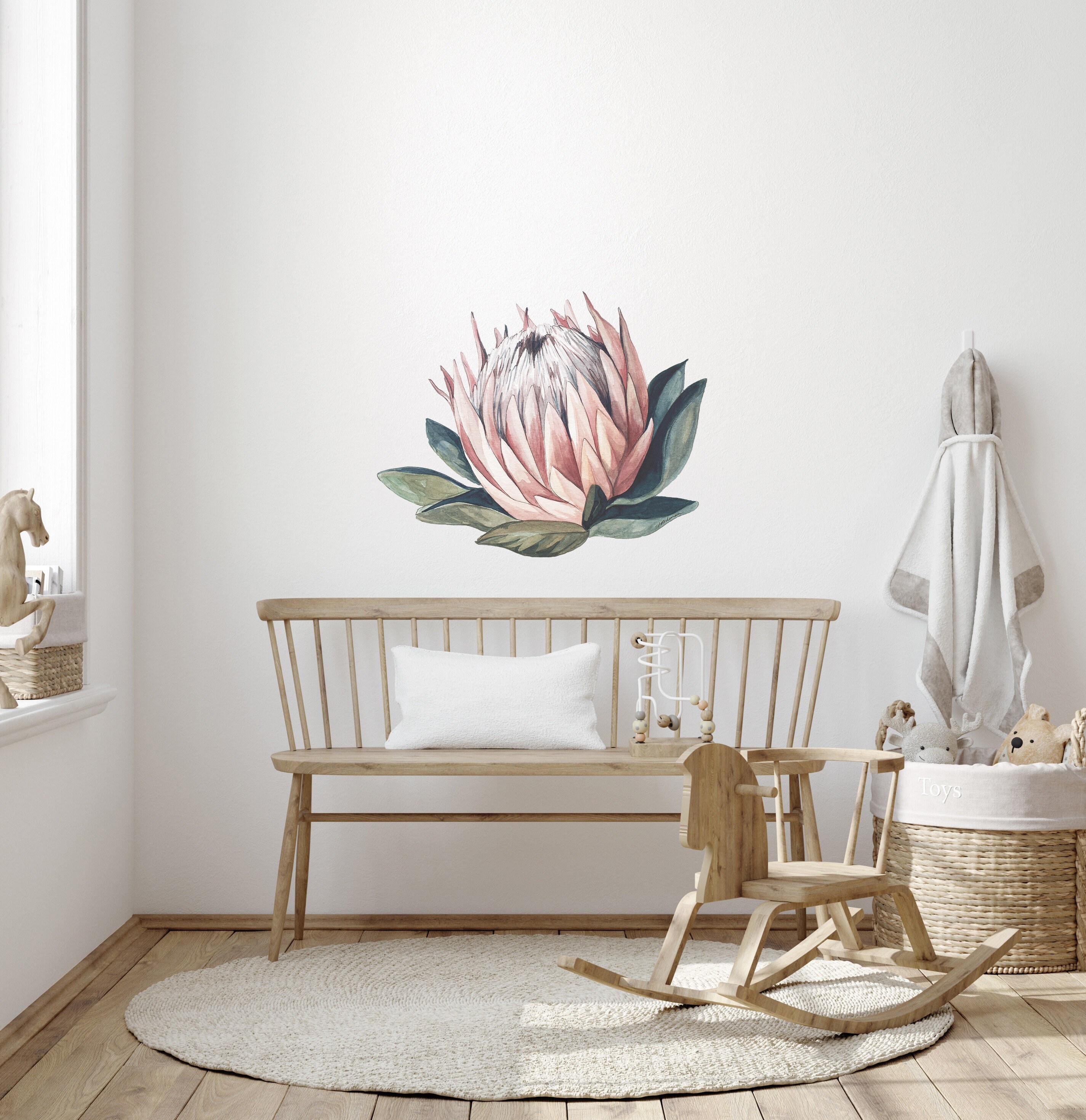 Protea Decal / Australian Native Flower / Wall Sticker Etsy UK