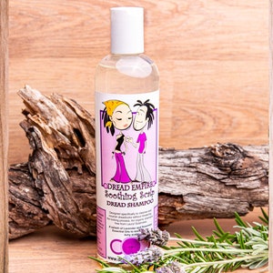 Dreadlocks Shampoo - Soothing organic residue free shampoo with Lavender + Rosemary by Dread Empire, Large 400ml bottle