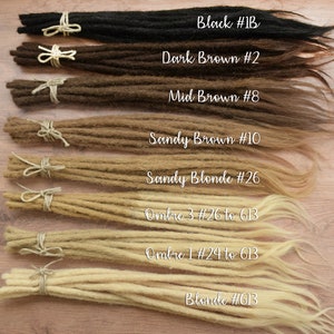 Extra Small Loc Extensions (0.15-0.2cm).x 10 Locs Per Bundle. 100% Afro Kinky Human Hair Dreadlocks Extensions. - UK - Foto 2