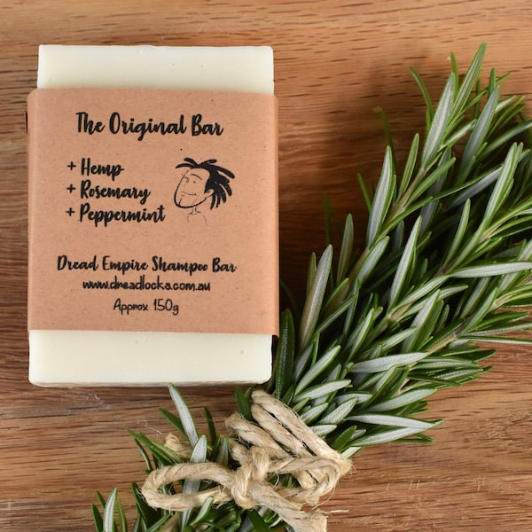 Dreadlock Shampoo Bar 150gm with Hemp + Rosemary + Peppermint by Dread Empire