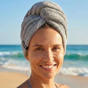 Toalla turbante de microfibra con diseño de rastas: extragrande y súper absorbente