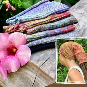 Meia Dread Sock em várias cores para dreadlocks e tranças - Faixa de cabeça de algodão muito longa