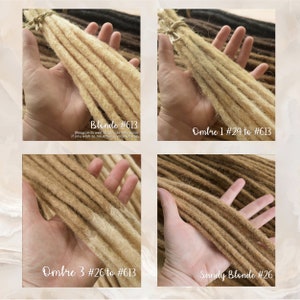 Extra Small Loc Extensions (0.15-0.2cm).x 10 Locs Per Bundle. 100% Afro Kinky Human Hair Dreadlocks Extensions. - UK - Foto 5