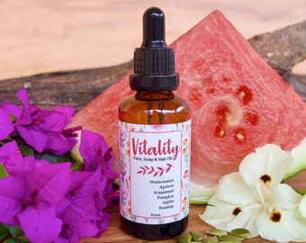 Vitality Conditioning & Moisturising Oil for Dreadlocks, Scalp, Face and Body. Nutrient rich, easily absorbed. By Dread Empire 50mL / 1.7oz