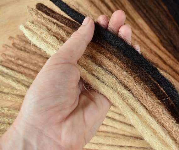 Human Hair Dreadlock Extensions X 10 Real Human Hair Dreads Etsy