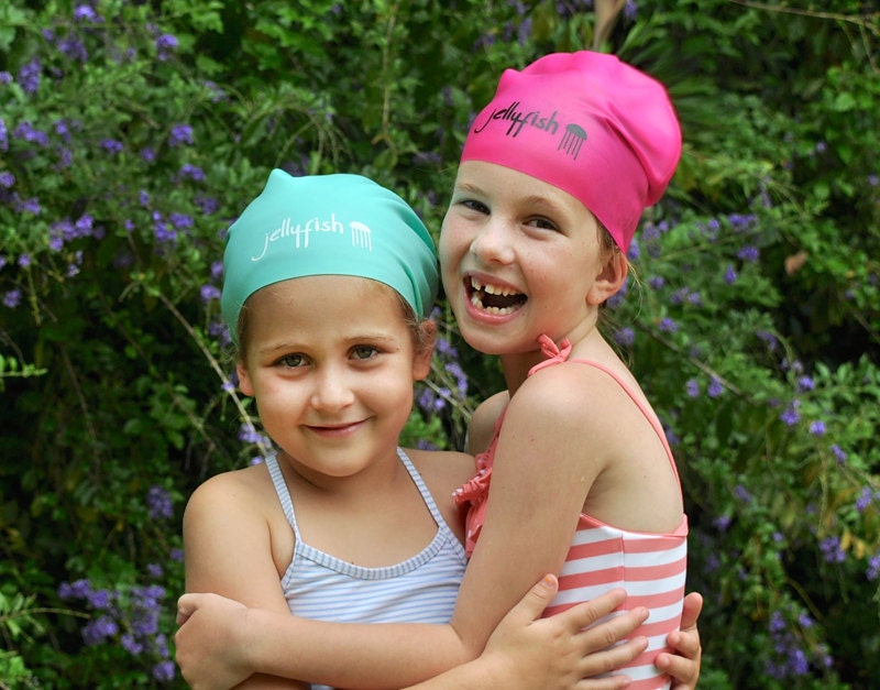 Junior Long Hair Swim Cap for Kids With Very Long Hair 