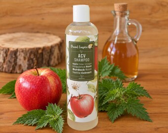 ACV Shampoo, the great all rounder with Nettle, Burdock Root and Liquorice Root extracts by Dread Empire, deep cleansing and detoxifying