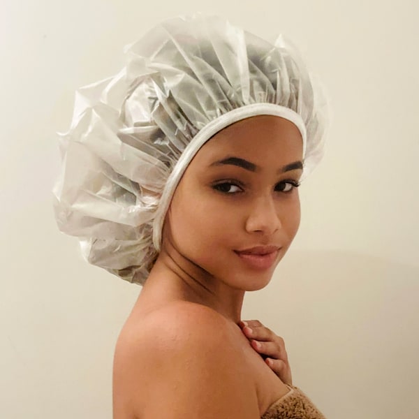 XL Shower Caps 2 PACK for dreadlocks, very long hair, Afros or braids