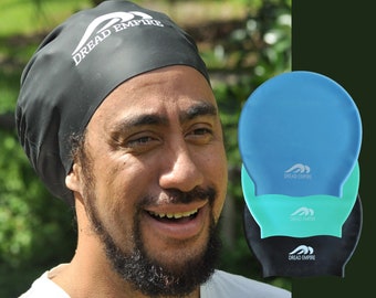 Grand bonnet de bain pour dreadlocks, tresses et cheveux très longs ! C'est le bonnet de bain parfait pour les cheveux longs pour des dreads ou des tresses jusqu'au milieu du dos