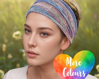 Doppelschlaufe gestricktes Stirnband, das perfekte Stirnband für Dreadlocks, Zöpfe oder normales Haar