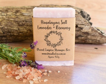 Shampoo Bar per dreadlocks 150gm+ Sale dell&#39;Himalaya + Lavanda + Rosmarino di Dread Empire
