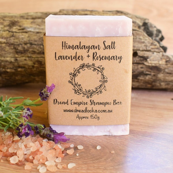 Shampoo Bar for dreadlocks 150gm+ Himalayan Salt + Lavender + Rosemary by Dread Empire