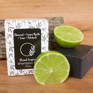 Shampoo Bar for dreadlocks 150gm Charcoal + Lemon Myrtle + Lime + Patchouli by Dread Empire