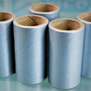 25 tubos de saudação de parede pesada prateados 1" x 2-1/2" x 1/8" e 50 plugues de fogos de artifício de papel