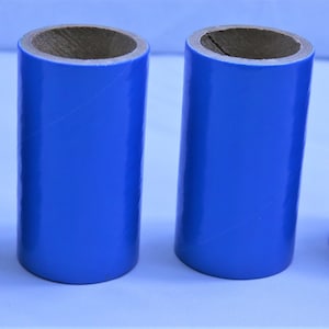 25 tubes salutés à paroi lourde bleue Coques 1 « x 2-1/2 » x 1/8 « & 50 bouchons de feu d’artifice en papier
