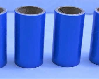 25 Blau SCHWERE WANDBESCHWERER SALUTE Tubes Muscheln 1"x 2-1/2" x 1/8" & 50 Paper Firework Plugs