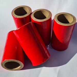 25 tubos de saludo con paredes súper gruesas de 1" x 2-1/2" x 187" y 50 tapones de plástico para fuegos artificiales