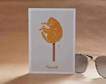 Pupsicle - A6 Dog Greetings Card