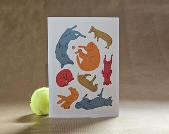 Dog House - A6 Dog Greetings Card