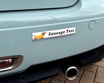 Sausage Taxi Bumper Sticker