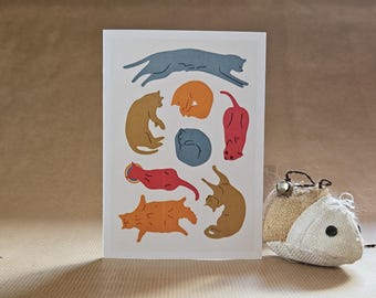 Cat Naps - A6 Cat Greetings Card