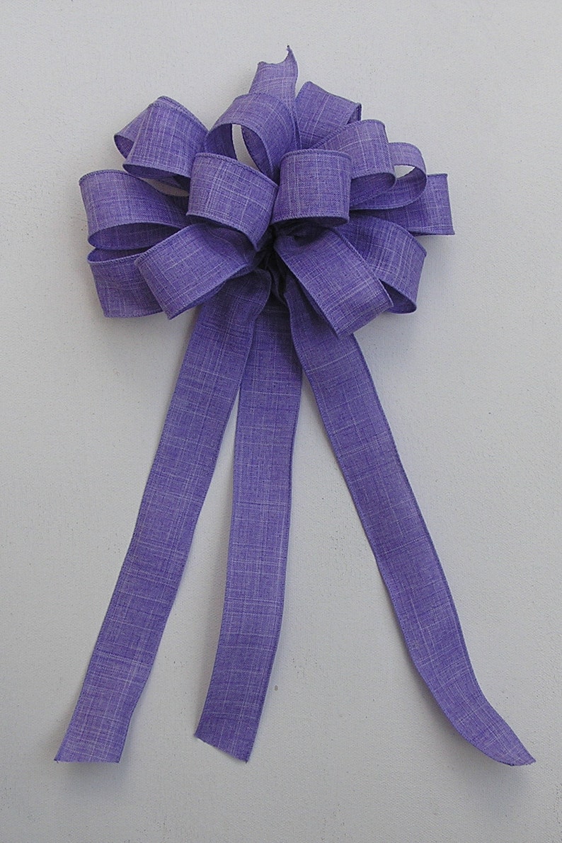 Bow for A Room Decor Bow for the Flowers Church Decor with Bow Wedding Bow Gift Bow Wreath Bow Lavender Bow Wired Decorative Bow