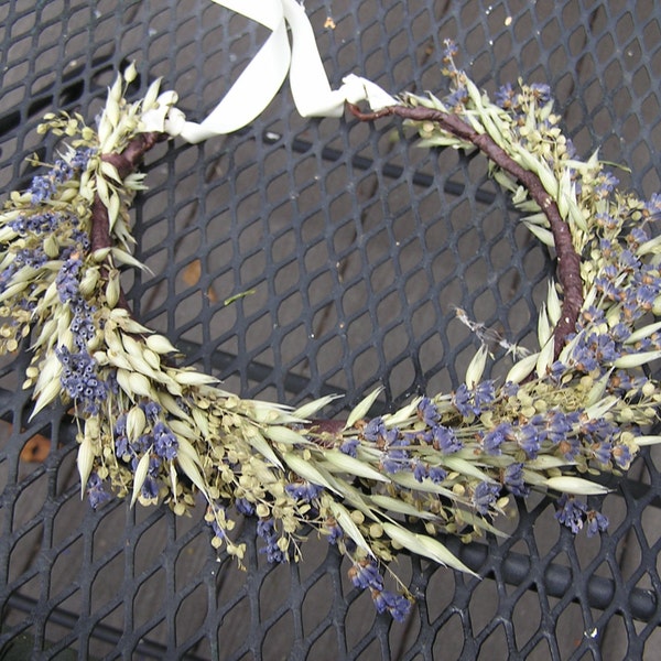 Dried Lavender Crown, Bridal Hair Crown, Bridesmaid Crown, Wedding Hair Accessory, Hair Halo, Bridal Hair Crown, Rustic Hair Circle